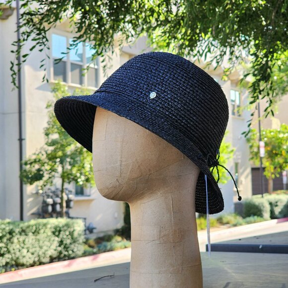 NWT Helen Kaminski Valence 6 Raffia Hat - Charcoal 🖤 - Picture 15 of 15
